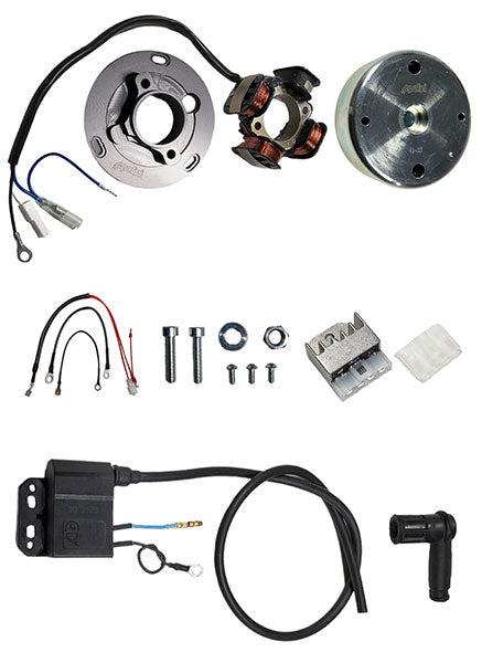 Ontsteking+vliegwiel polini electronisch (65cc) puch maxi