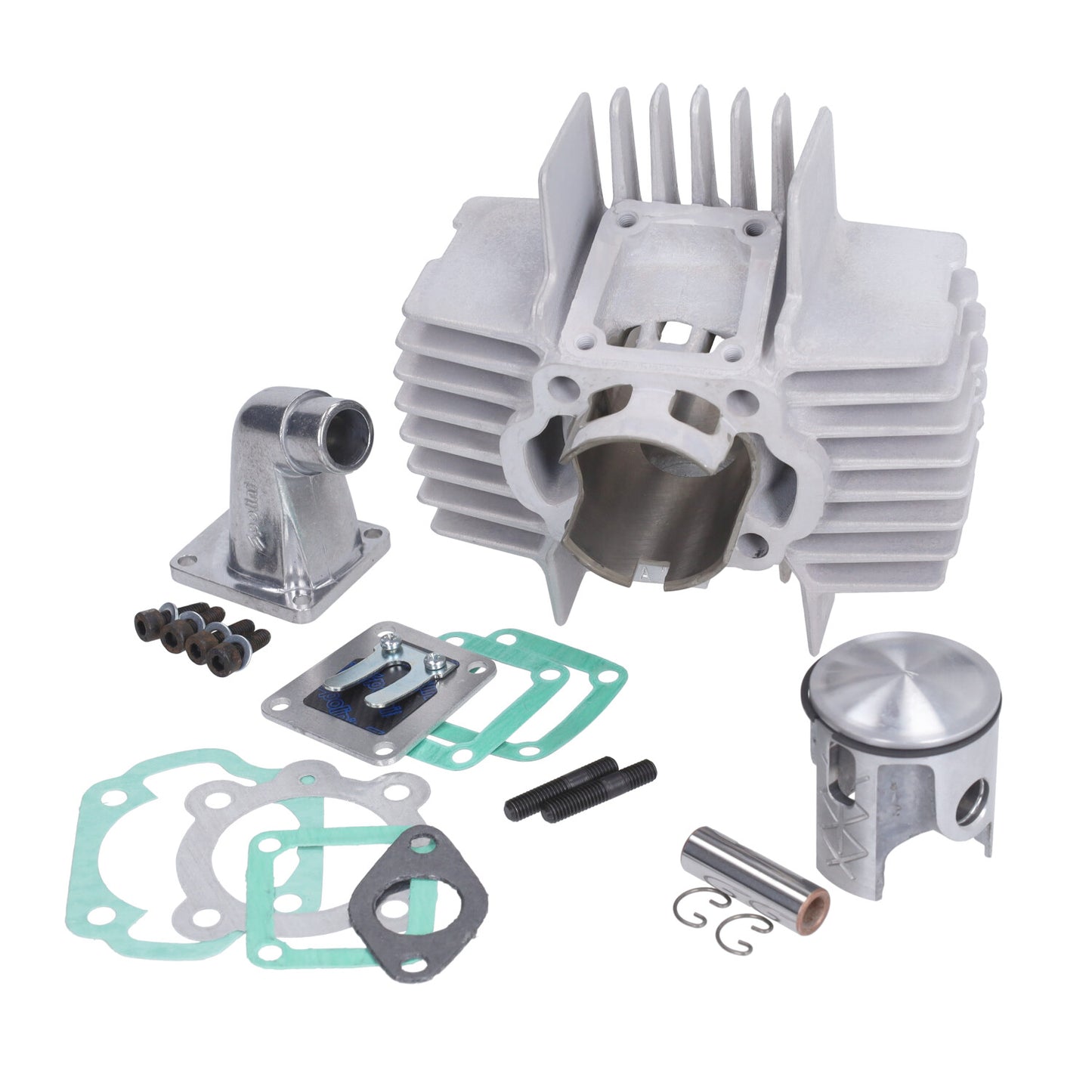 Cilinder polini aluminium nikasil + membraan 65cc 43.5mm maxi